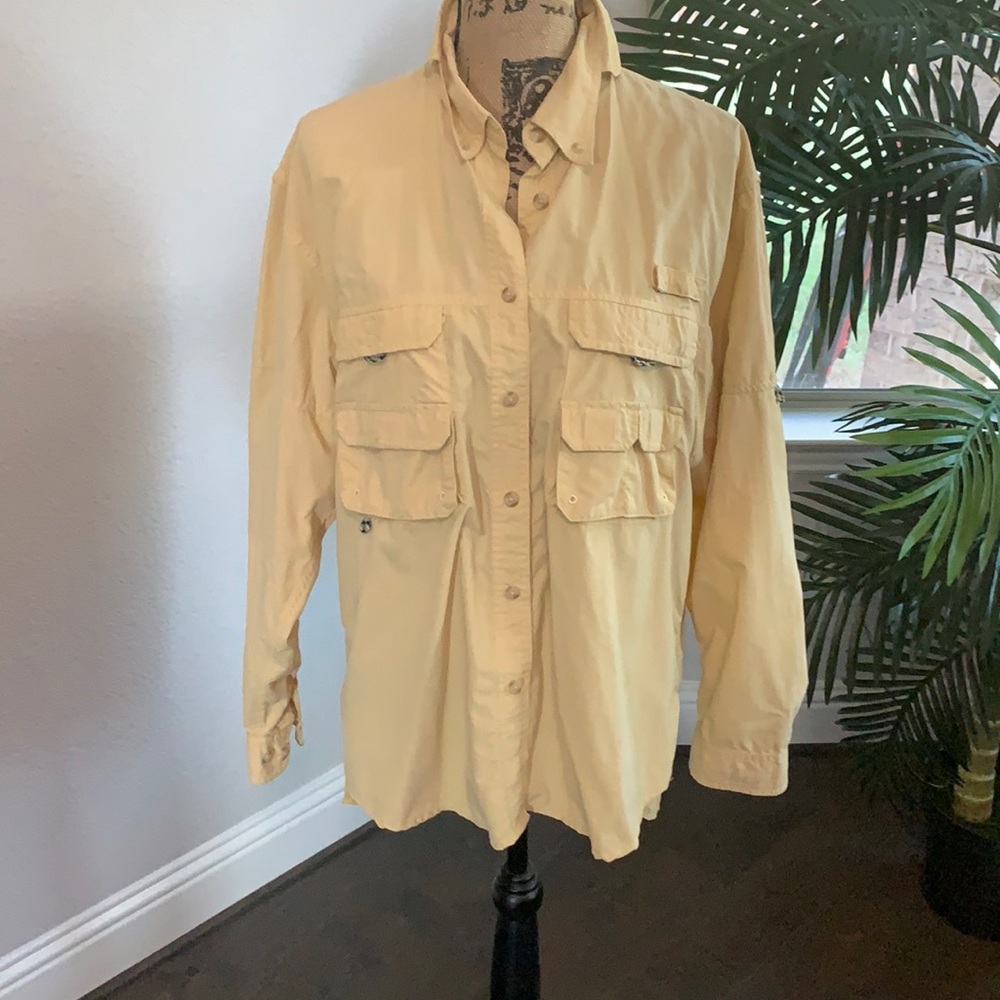 Nylon outdoor shirt Sport shirt button up vented hiking fishing kayaking unisex